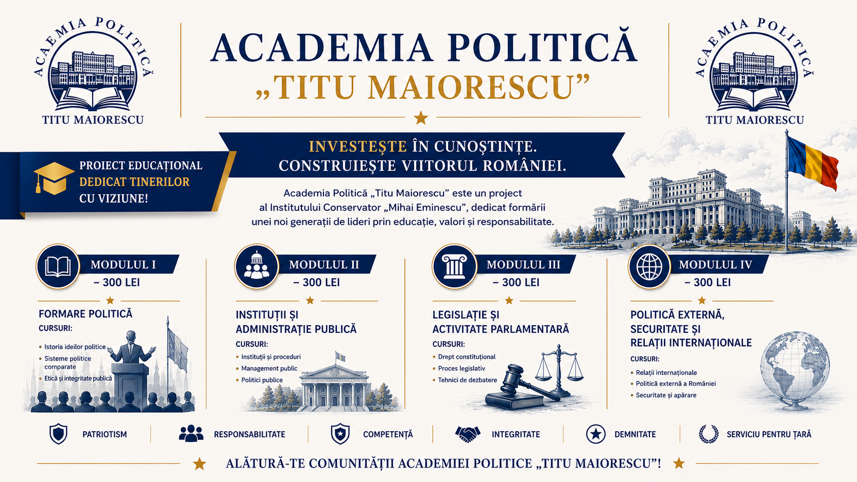 Academia Politica AUR — Cunoastem. Intelegem. Actionam pentru Romania!